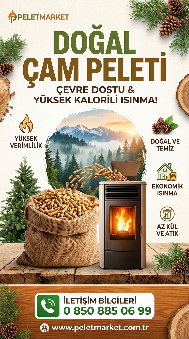 Ankara doğal çam peleti siparişi - Pelet Market