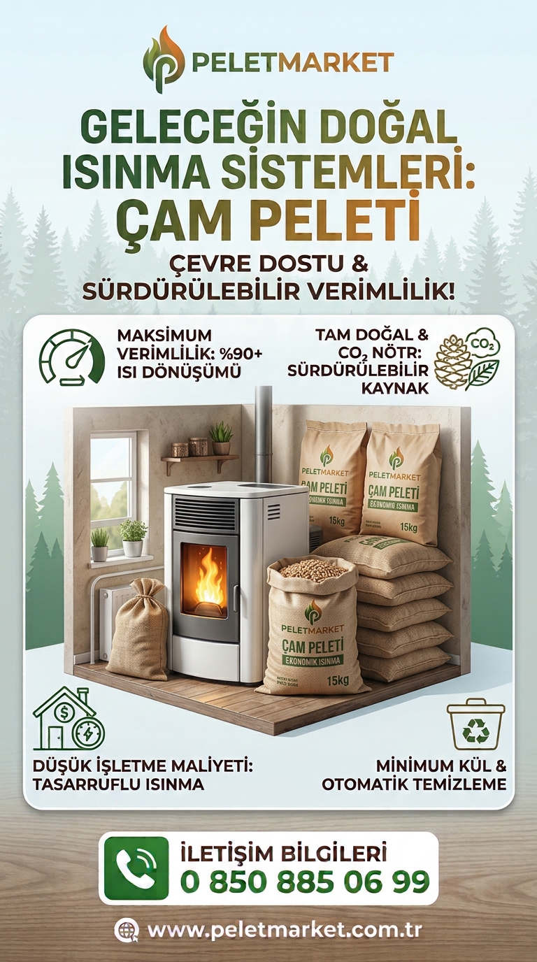 Gaziantep doğal çam peleti siparişi - Pelet Market