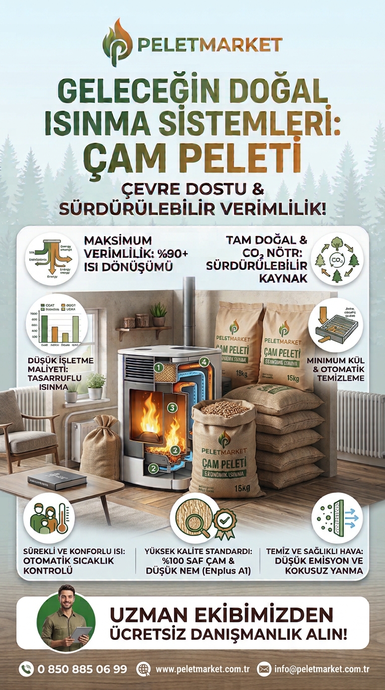 Gümüşhane doğal çam peleti siparişi - Pelet Market